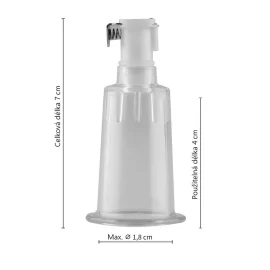 BOOM LuvPump příslušenství - přísavka na klitoris nebo bradavku - průměr 1,8 cm - 1 ks