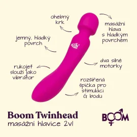 BOOM Twinhead masážní hlavice 2v1