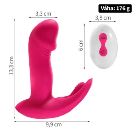 BASIC X vibrátor do kalhotek růžový