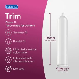 Pasante kondomy Trim - 12 ks