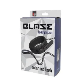 Blaze Obojek s vodítkem neoprenový černý