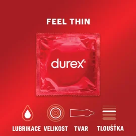 Durex kondomy Feel Thin 3 ks