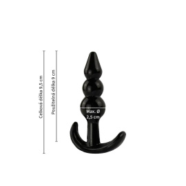 BASIC X Harley set análních kolíků 4 ks černé