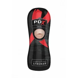 PDX Elite Vibrační masturbátor - oral