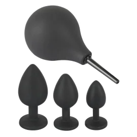 Black Velvets Set 3 análních kolíků a sprchy