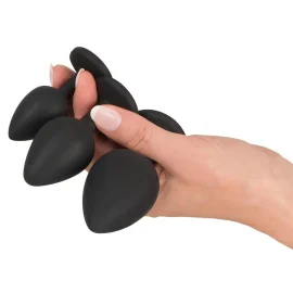 Black Velvets Set 3 análních kolíků a sprchy