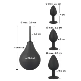Black Velvets Set 3 análních kolíků a sprchy