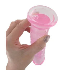 BASIC X Perry gelové dildo s přísavkou fialové vel. M