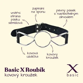 BASIC X roubík kovový kroužek
