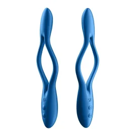 Satisfyer Elastic game Multifunkční párový vibrátor - modrý