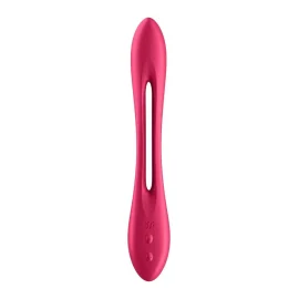 Satisfyer Elastic game Multifunkční párový vibrátor - červený
