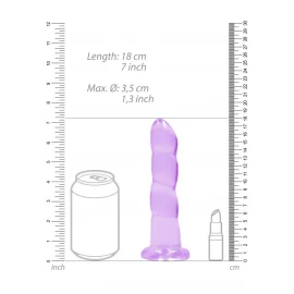 REALROCK Non Realistic dildo 17,5 cm - fialové