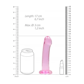 REALROCK Non Realistic dildo 17cm - růžové