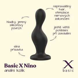 BASIC X Nino anální kolík černý
