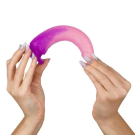BOOM silikonové dildo zdobené jemnými glitry