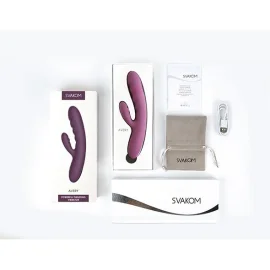 Svakom Avery Rabbit vibrátor s pulzacemi - fialový