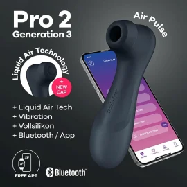 Satisfyer Pro 2 Generation 3 Bluetooth/App Stimulátor na klitoris - Black