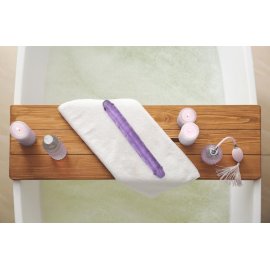 Realrock Oboustranné dildo 34 cm - transparentní