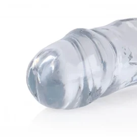 Realrock Oboustranné dildo 45 cm - transparentní