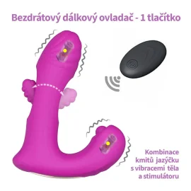 BASIC X TickTack vibrátor do kalhotek růžový