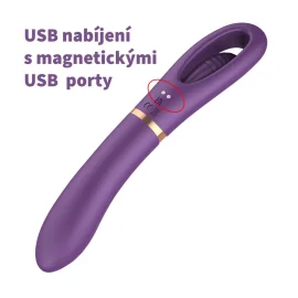 BASIC X Lisa oboustranný vibrátor fialový