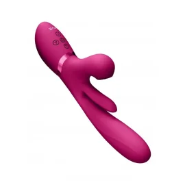 VIVE Kura G-Spot Vibrátor se stimulací klitorisu - růžový