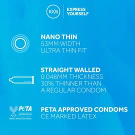 EXS Nano Thin kondomy 100 ks