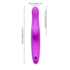 BASIC X Hector pulzátor a vibrátor 3v1 fialový