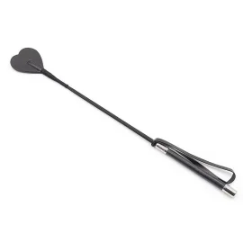 BASIC X HeartBite bičík s rukojetí, zakončený plochým srdcem na konci ohebné šňůry s poutkem.
