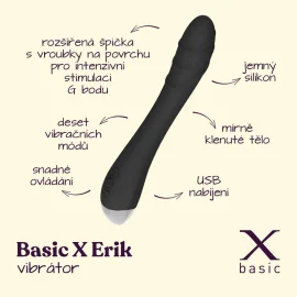 BASIC X  Erik vibrátor černý