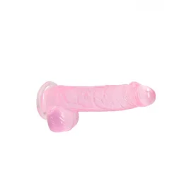 Realrock gelové dildo s přísavkou 16 cm růžové