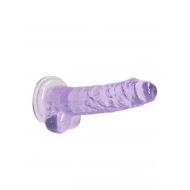 Realrock gelové dildo s přísavkou 19 cm fialové