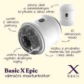 BASIC X Epic vibrační masturbátor