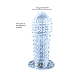 BASIC X Broon stimulační návlek na penis transparentní