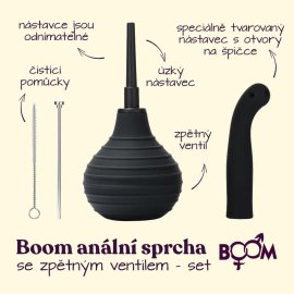 BOOM anální sprcha se zpětným ventilem - sada