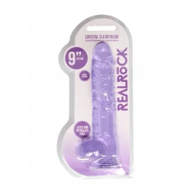Realrock gelové dildo s přísavkou 24 cm fialové