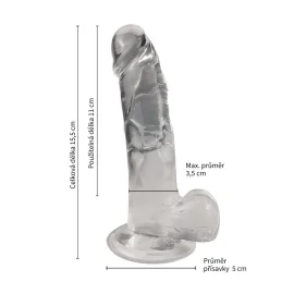 BASIC X Rocco transparentní penis s přísavkou XXS