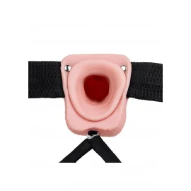 Realrock Hollow Strap-on dutý připínací penis s varlaty 23 cm - tělový