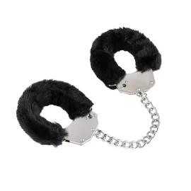 BASIC X kovová pouta oplyšovaná černá