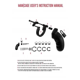 Mancage Model 21 Klec na penis 11,5 cm - černá