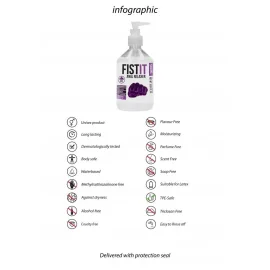 Fist-it Anal Relaxer anální lubrikační gel s pumpičkou 500 ml