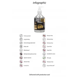 Fist-it Waterbased Lubrikační gel s pumpičkou 500 ml