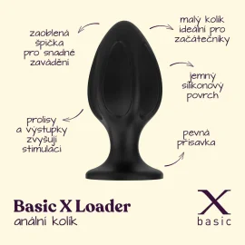 BASIC X Loader - silikonový anální kolík S