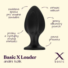 BASIC X Loader - silikonový anální kolík M