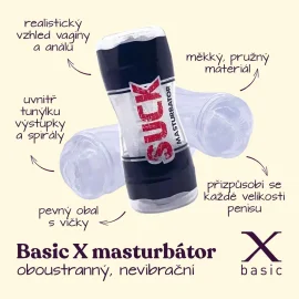 BASIC X oboustranný masturbátor