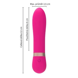 Olympia dobíjecí minivibrátor růžový