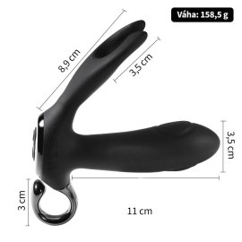 BASIC X Bump stimulátor prostaty černý