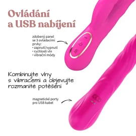 Romant Angela rabbit vibrátor růžový