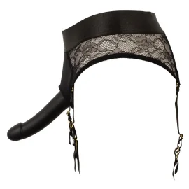 Strap-on set kalhotky a dildo - černý