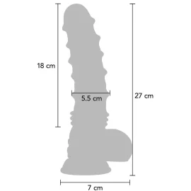 Hidden Desire Extreme vibrační dildo Dragon Monster